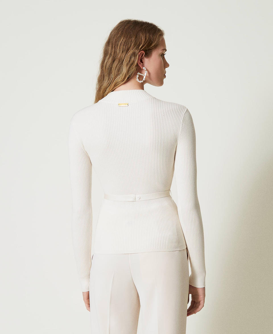 Twin Set Maglia lupetto con cintura Spedizione Gratuita