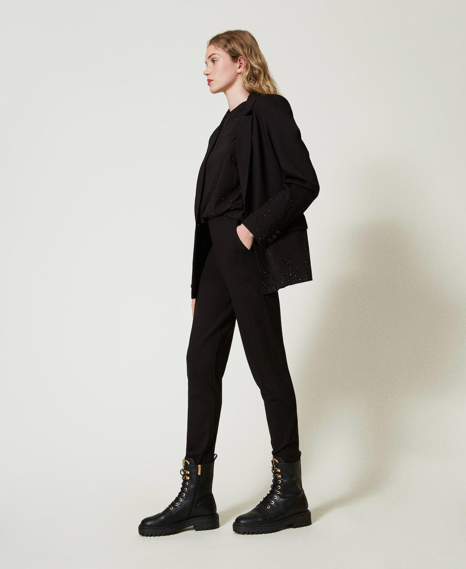Twin Set Pantaloni a sigaretta con elastico Promozione Limitata