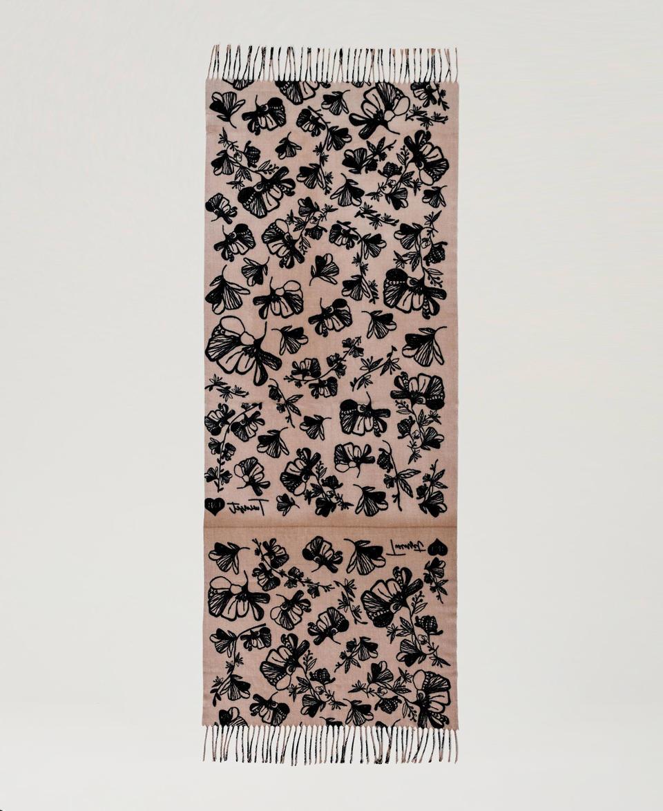Twin Set Stola in panno a fiori Offerta