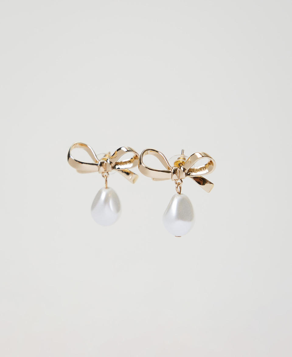 Twin Set Orecchini a fiocco con perla