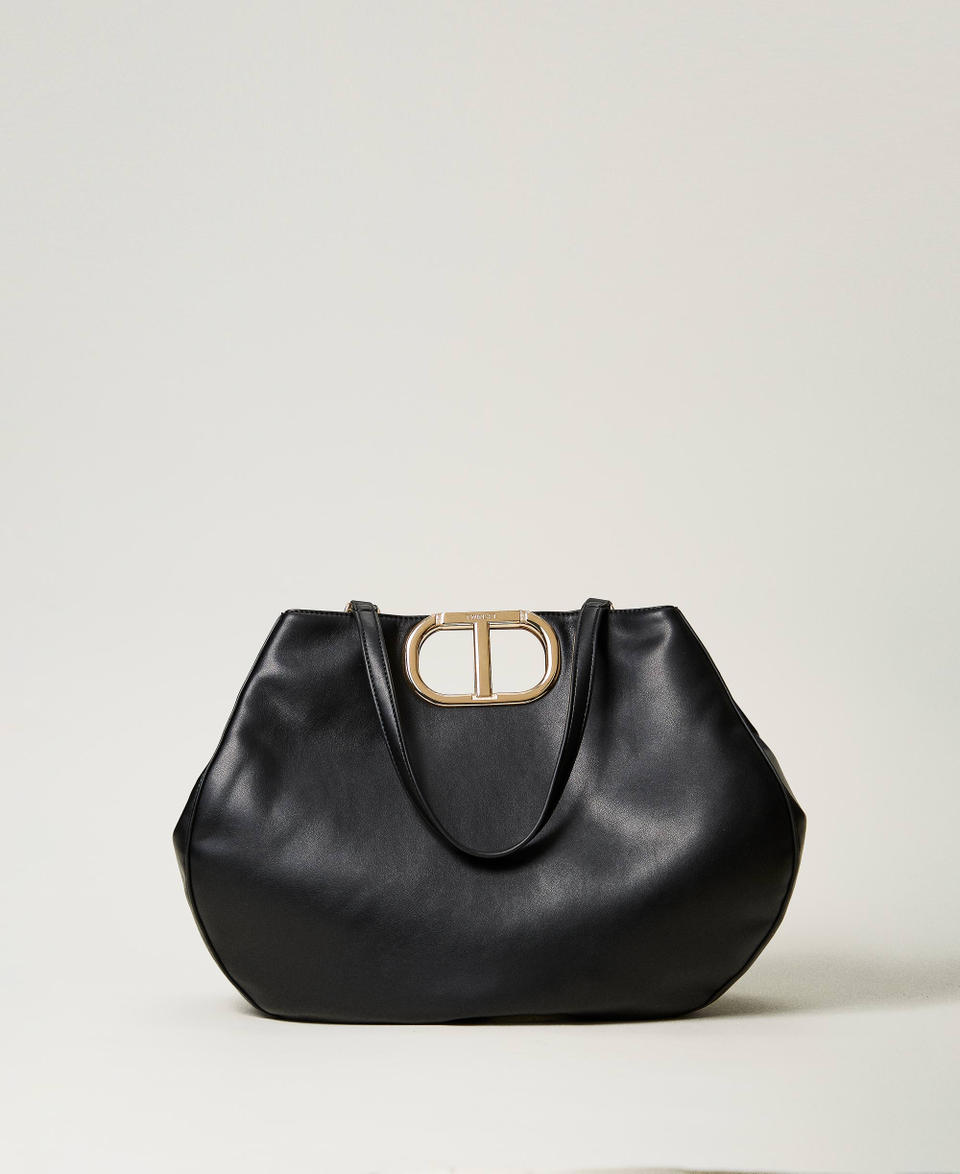 Twin Set Borsa shopper 'Lila' con manico Oval T