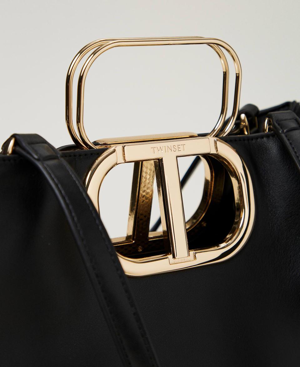 Twin Set Borsa shopper 'Lila' con manico Oval T 2025