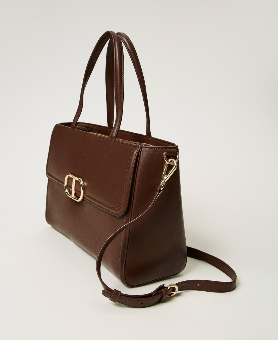 Twin Set Borsa shopper ‘Brera’ con apertura Oval T Black Friday Prezzi