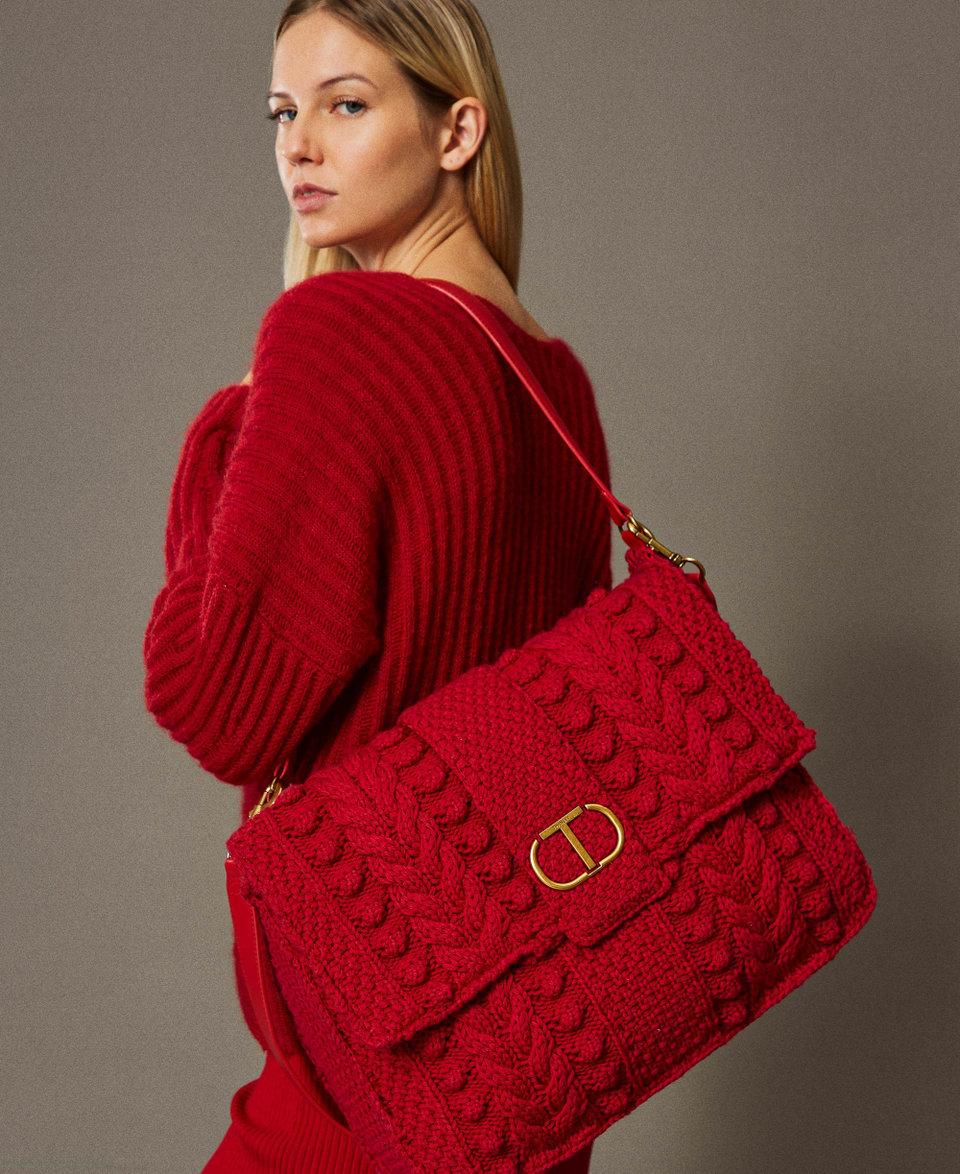 Twin Set Borsa a tracolla tricot 'Emma'