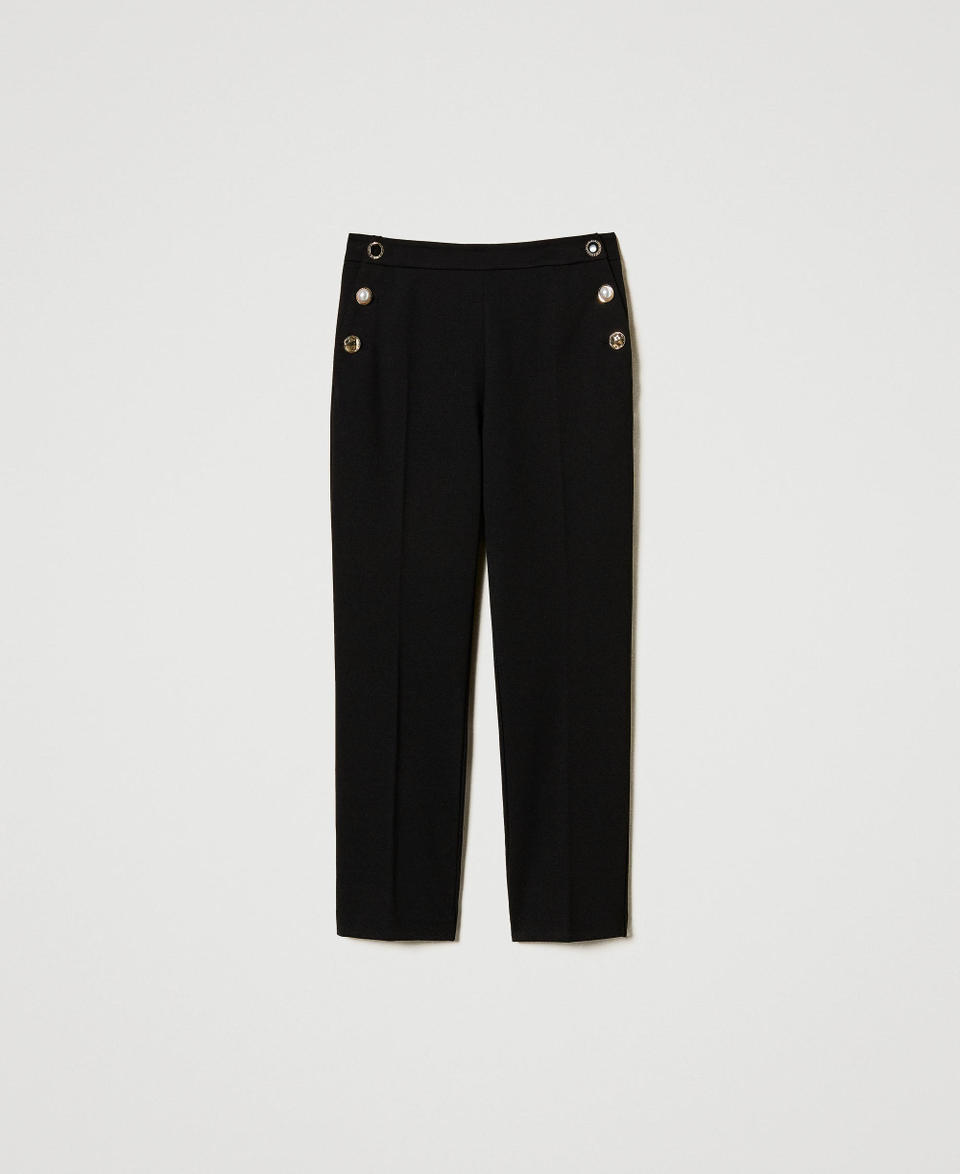 Twin Set Pantaloni con bottoni gioiello Convenienza