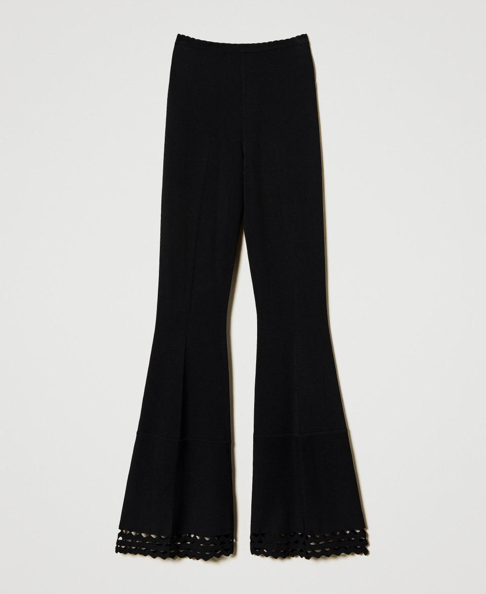 Twin Set Pantaloni flare con motivo geometrico Online