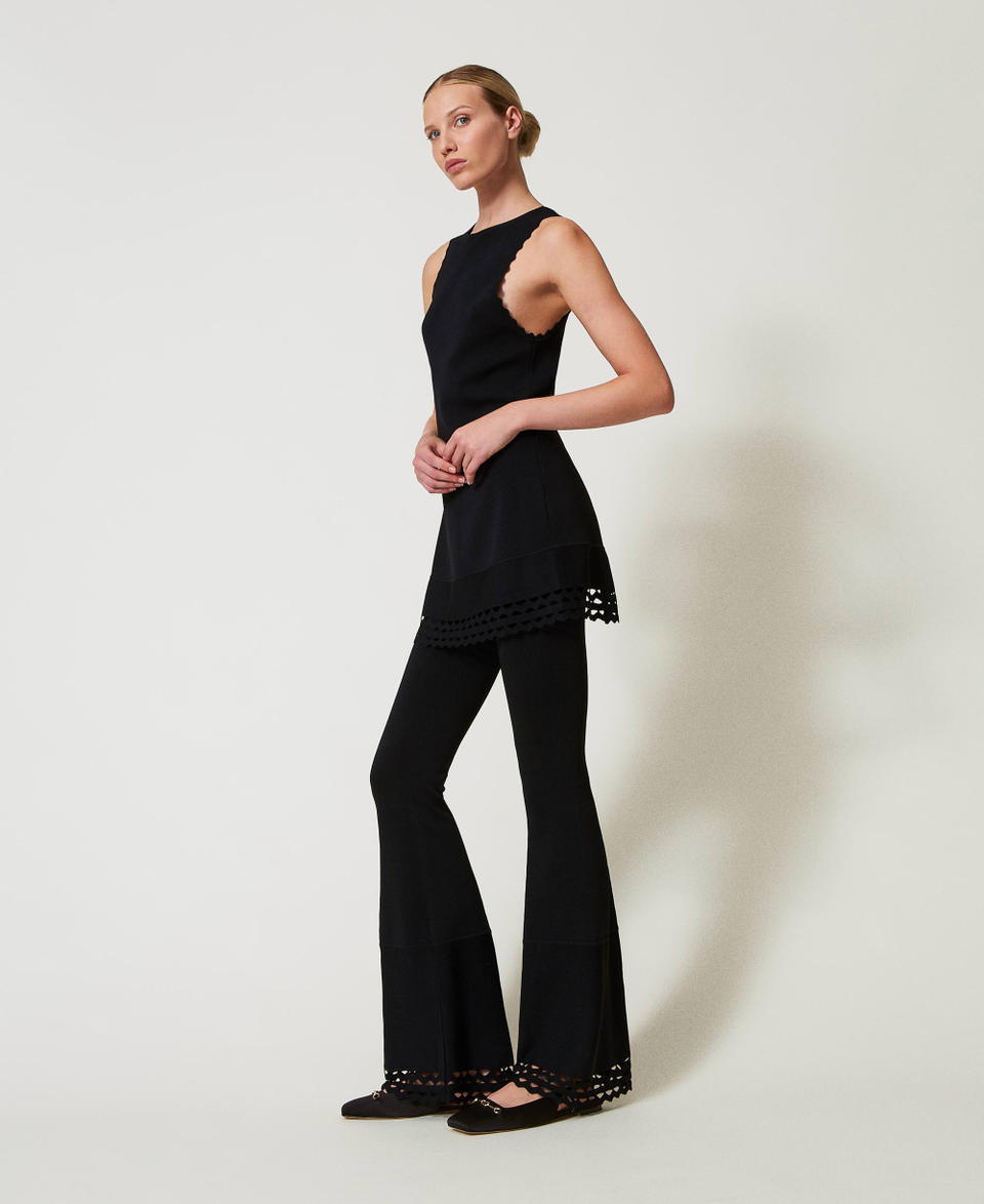Twin Set Pantaloni flare con motivo geometrico Online