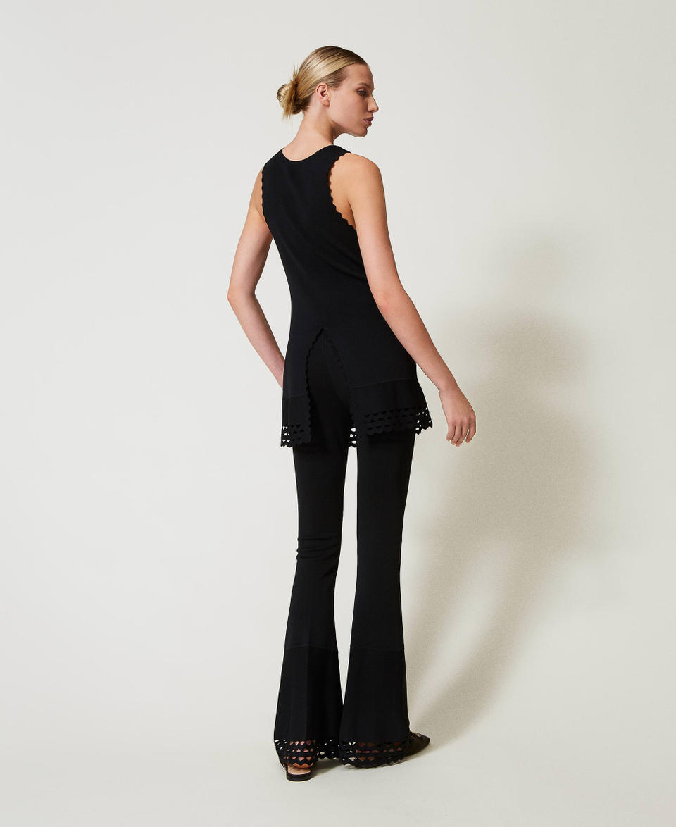 Twin Set Pantaloni flare con motivo geometrico Online