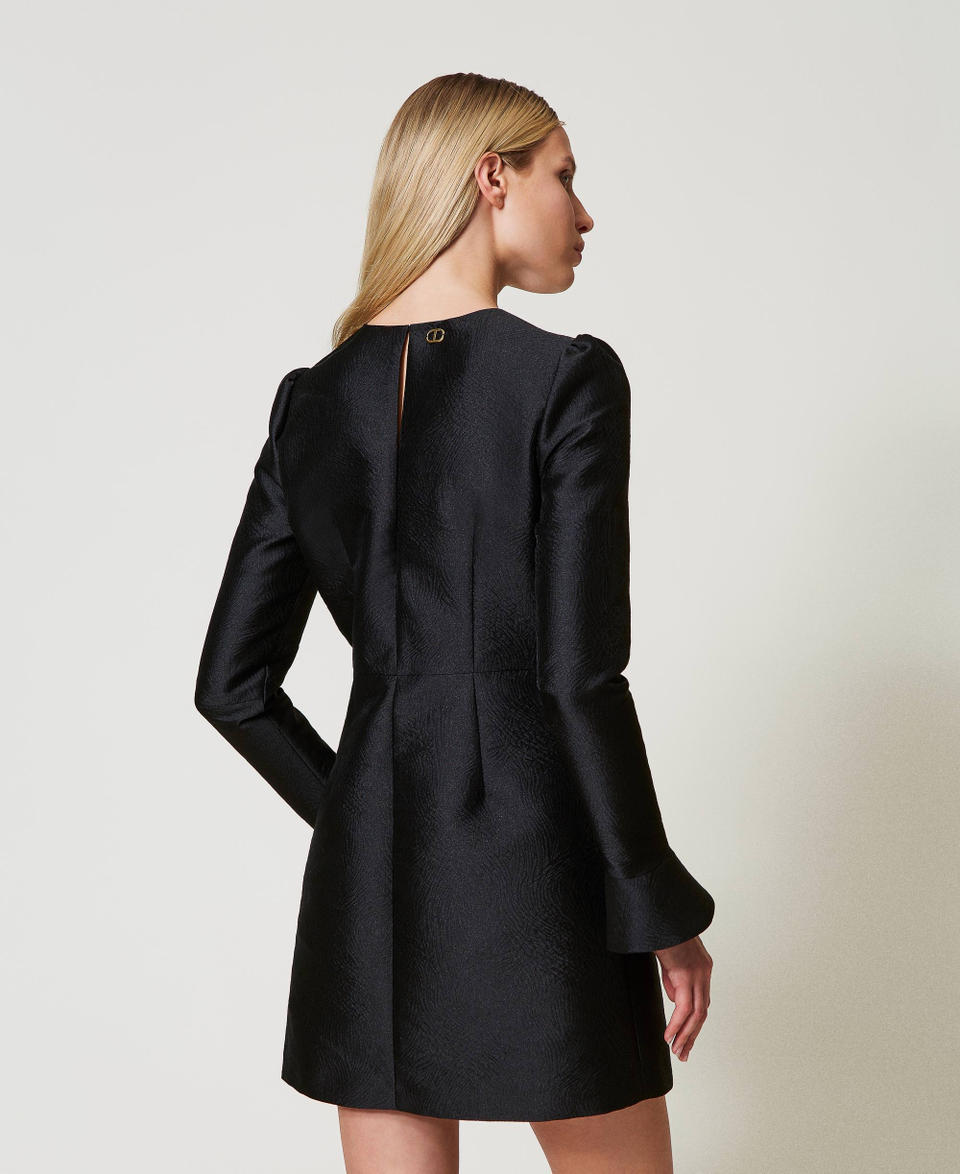 Twin Set Abito corto in broccato jacquard In Vendita
