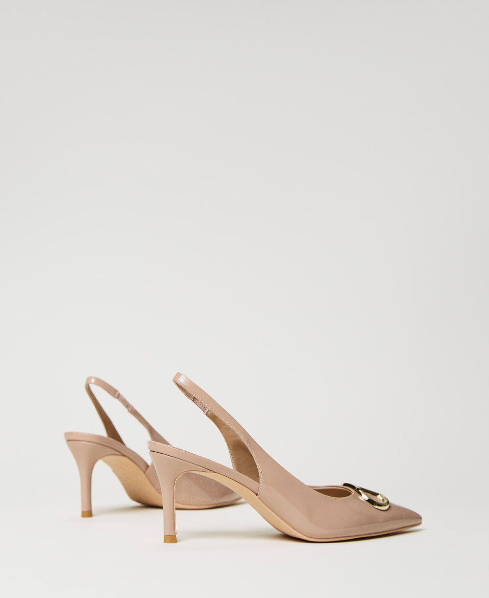 Twin Set Décolleté sling back in vernice Economico