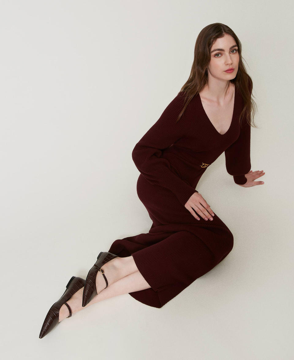 Twin Set Ballerina a stampa cocco Online