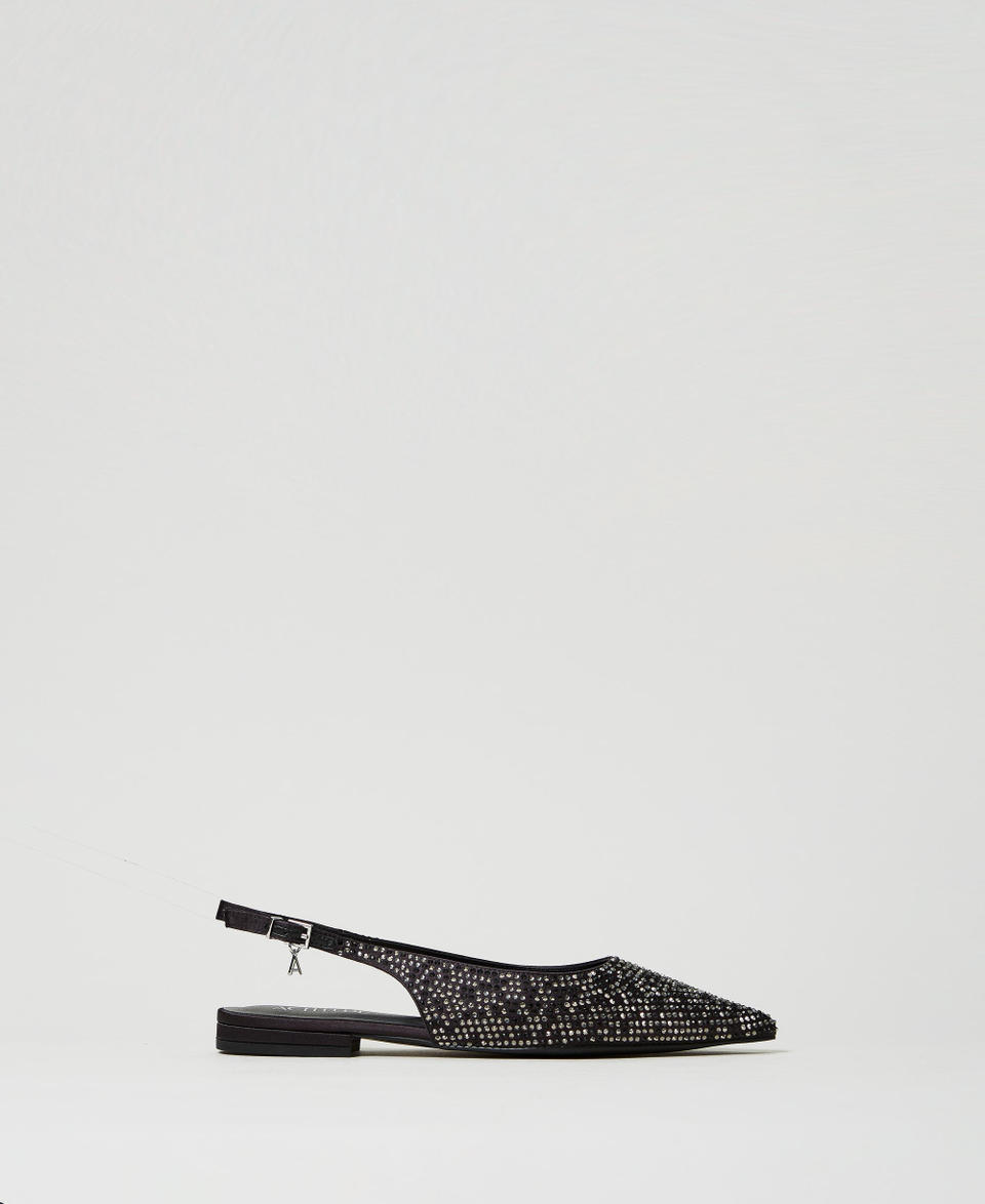 Twin Set Ballerine sling back con strass Vendite Flash