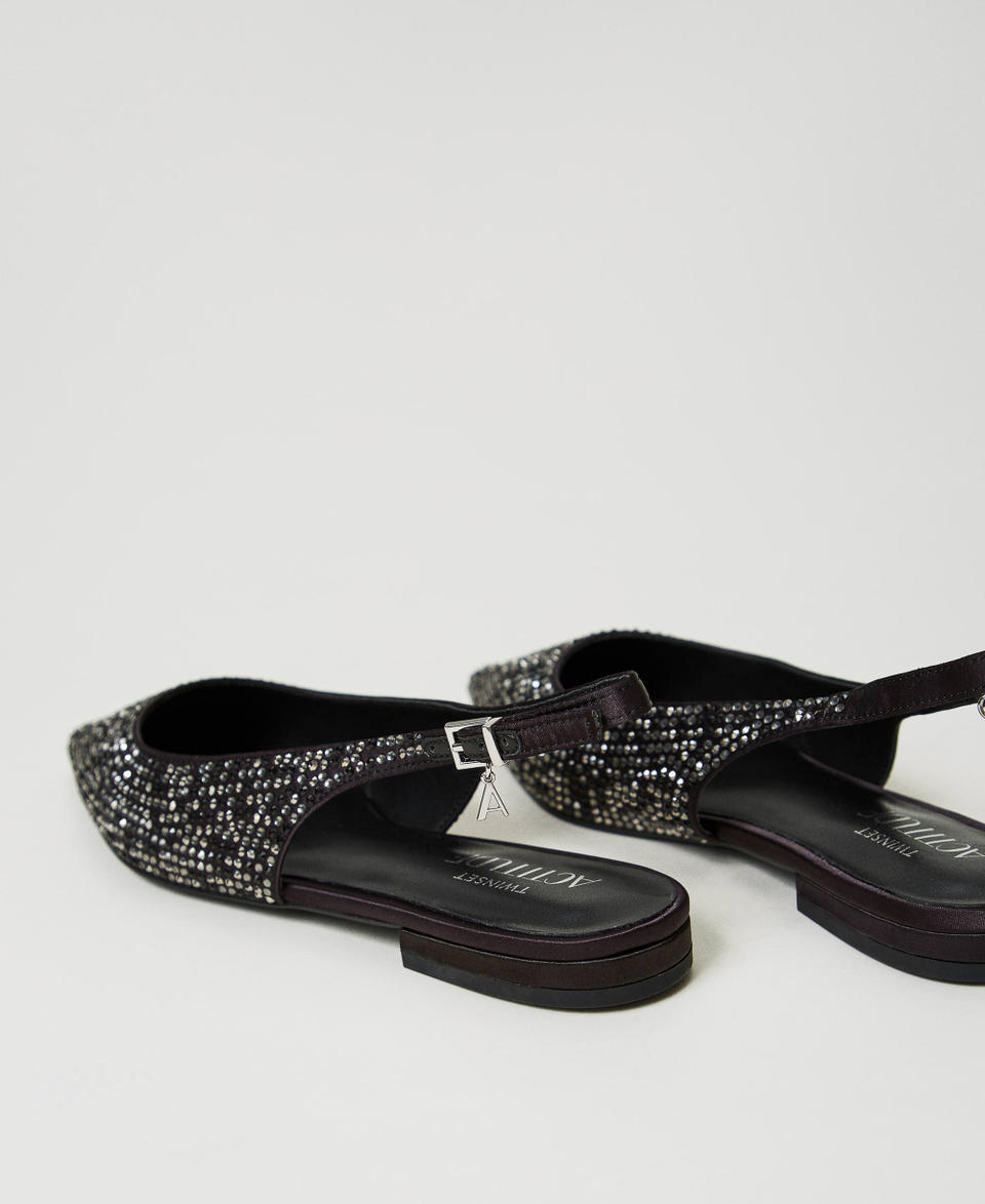 Twin Set Ballerine sling back con strass Vendite Flash