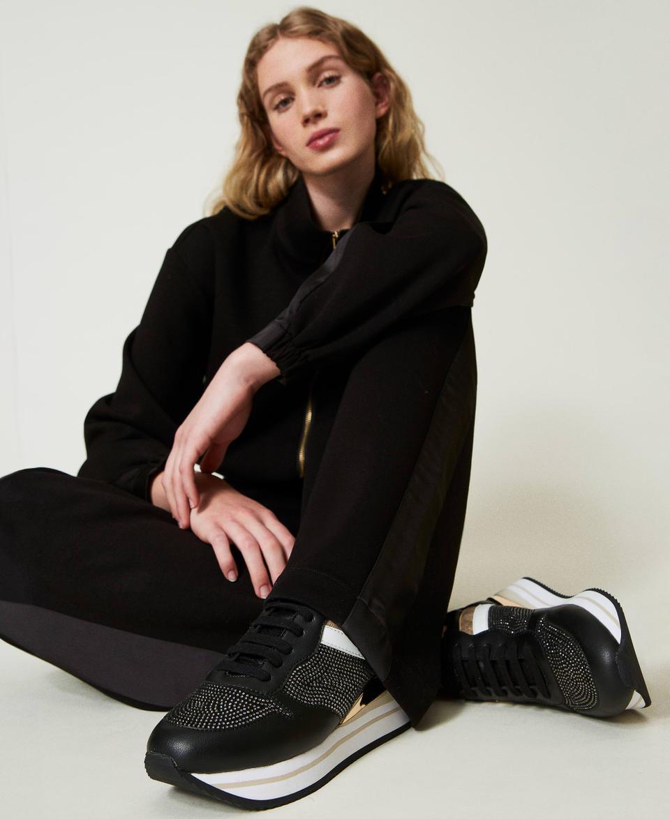 Twin Set Sneakers running con strass In Linea