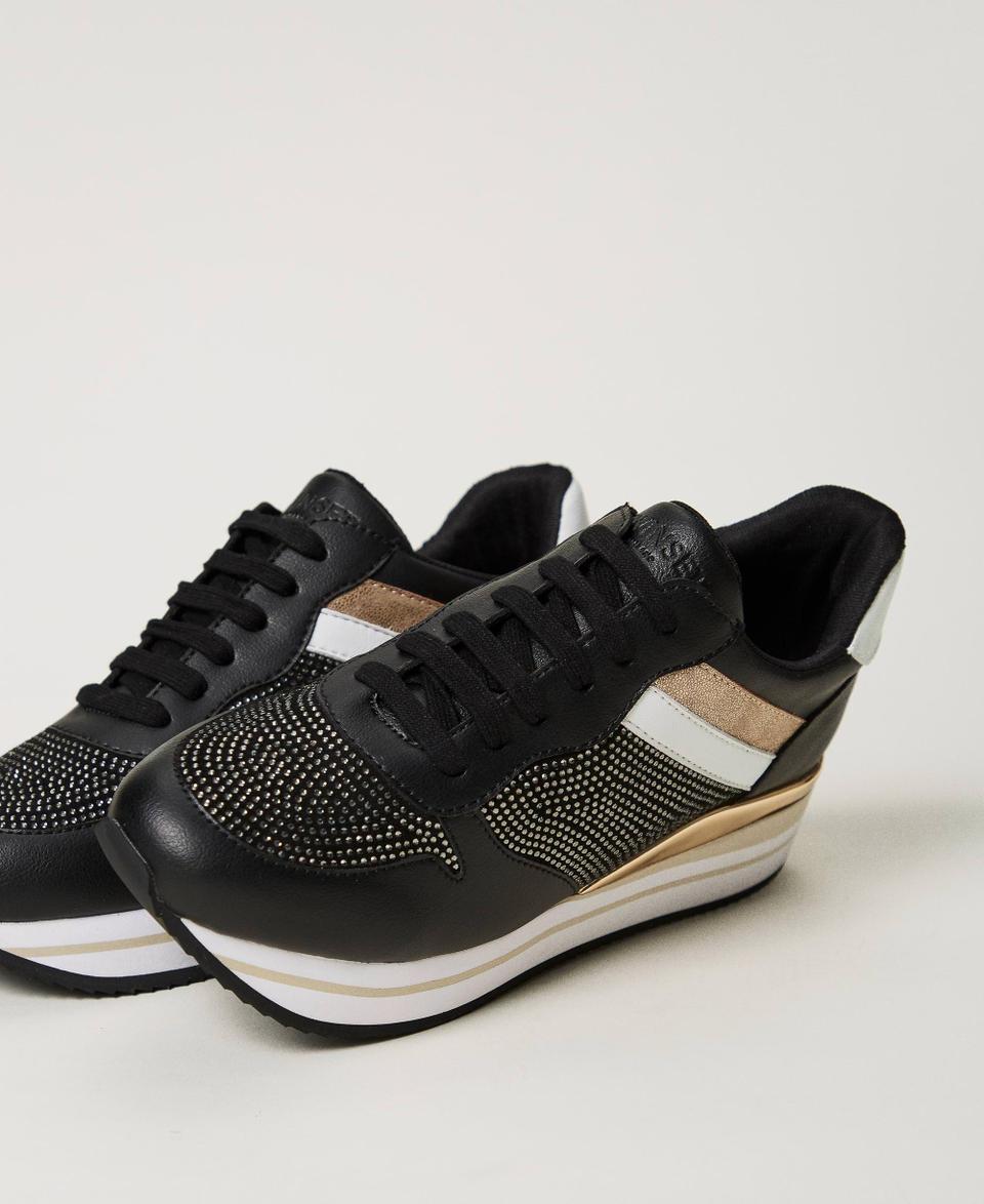 Twin Set Sneakers running con strass In Linea