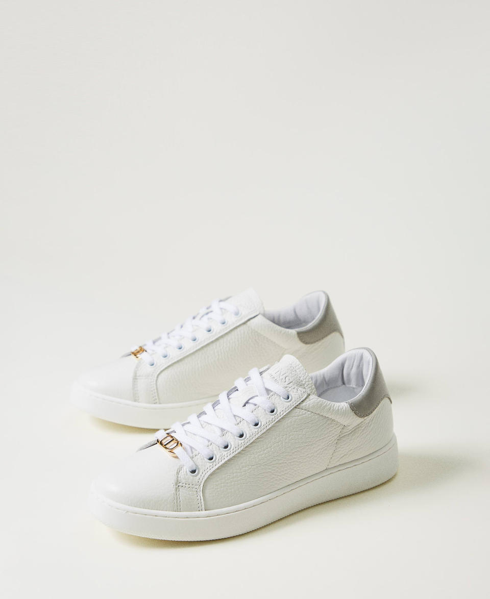 Twin Set Sneakers in pelle con Oval T Promozione