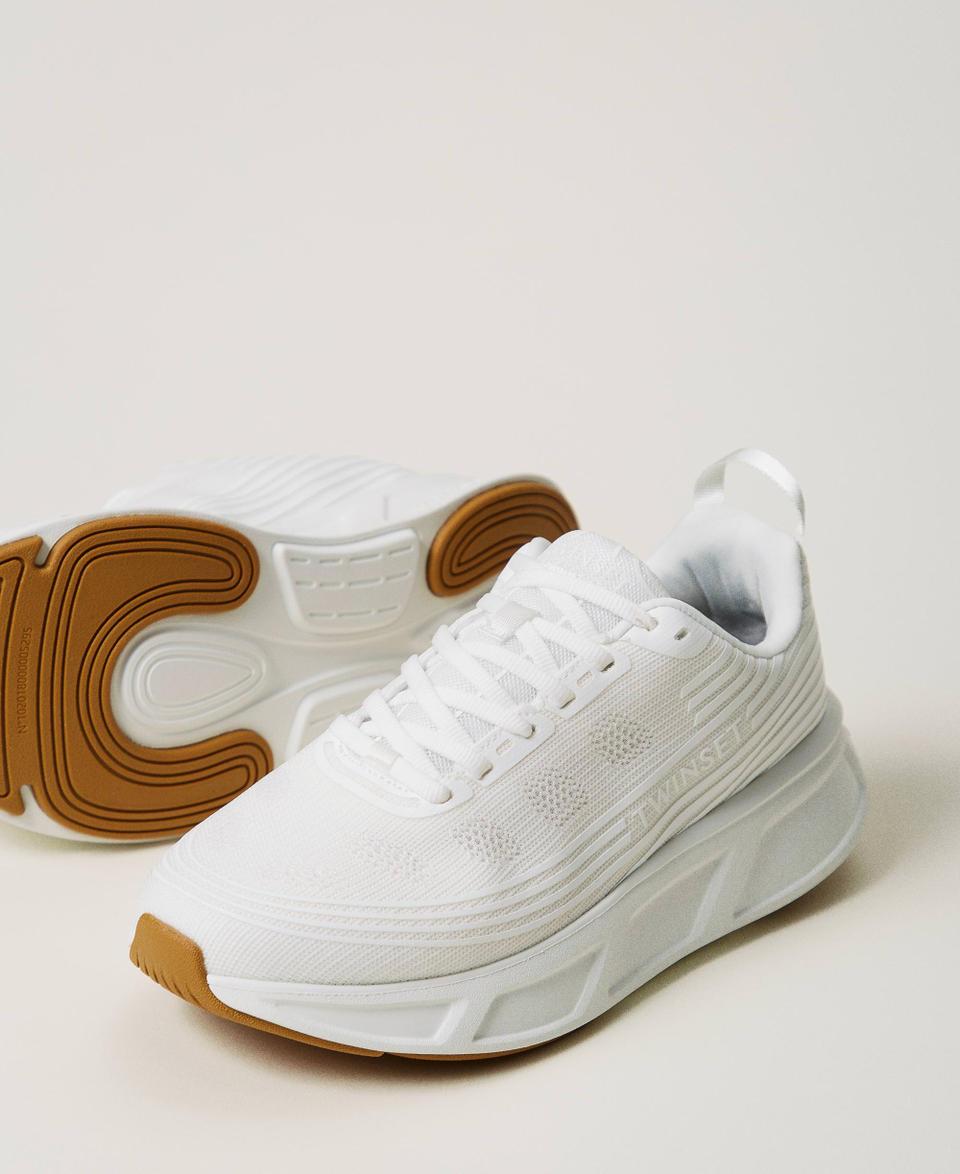 Twin Set Sneakers Fessura a righe con logo Pezzi Unici