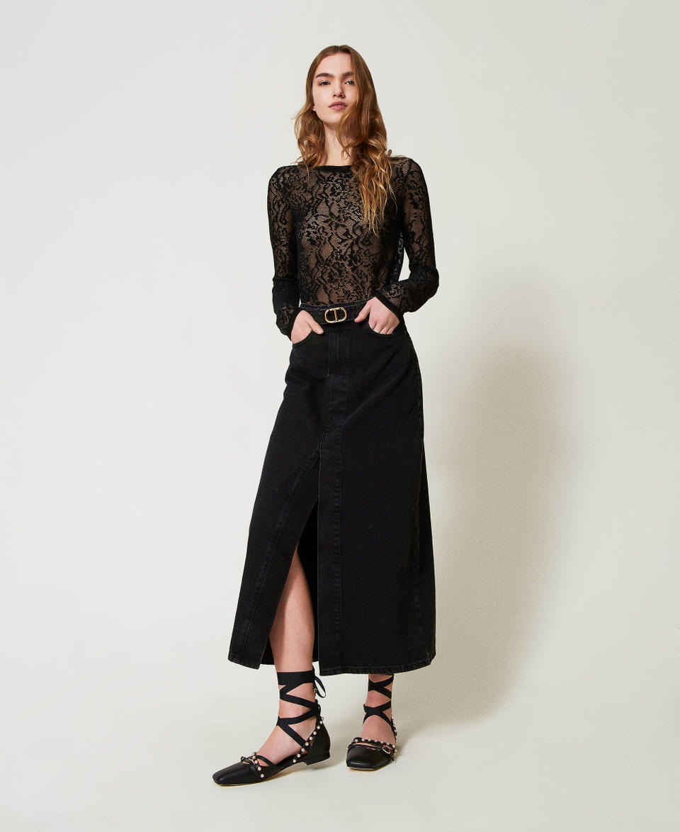Twin Set Ballerine con perle e nastri Shopping Online