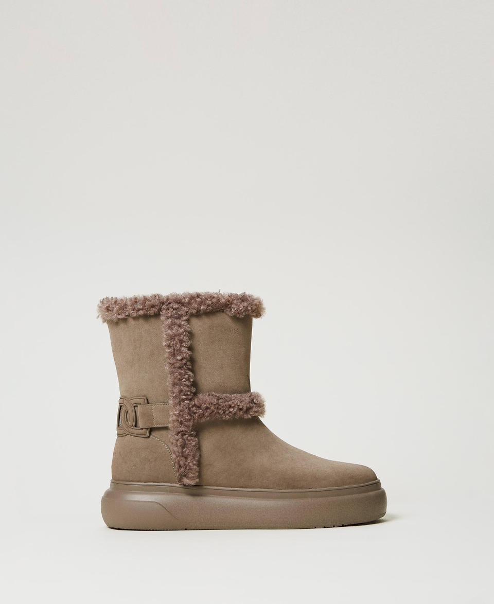 Twin Set Stivaletti con dettagli in faux fur Sottocosto