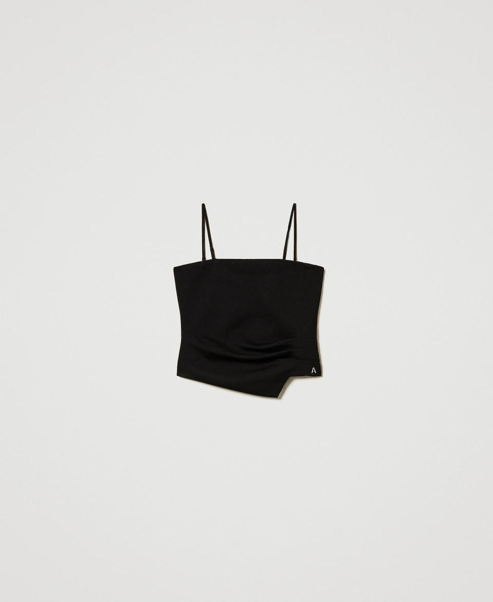 Twin Set Top fitted con drappeggio Economico