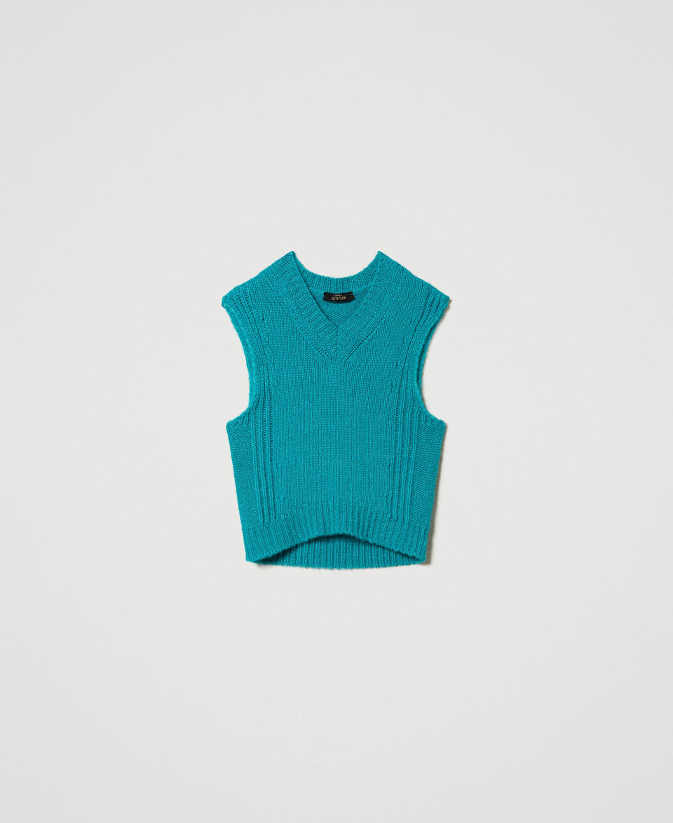Twin Set Gilet in misto lana seamless Hotsell
