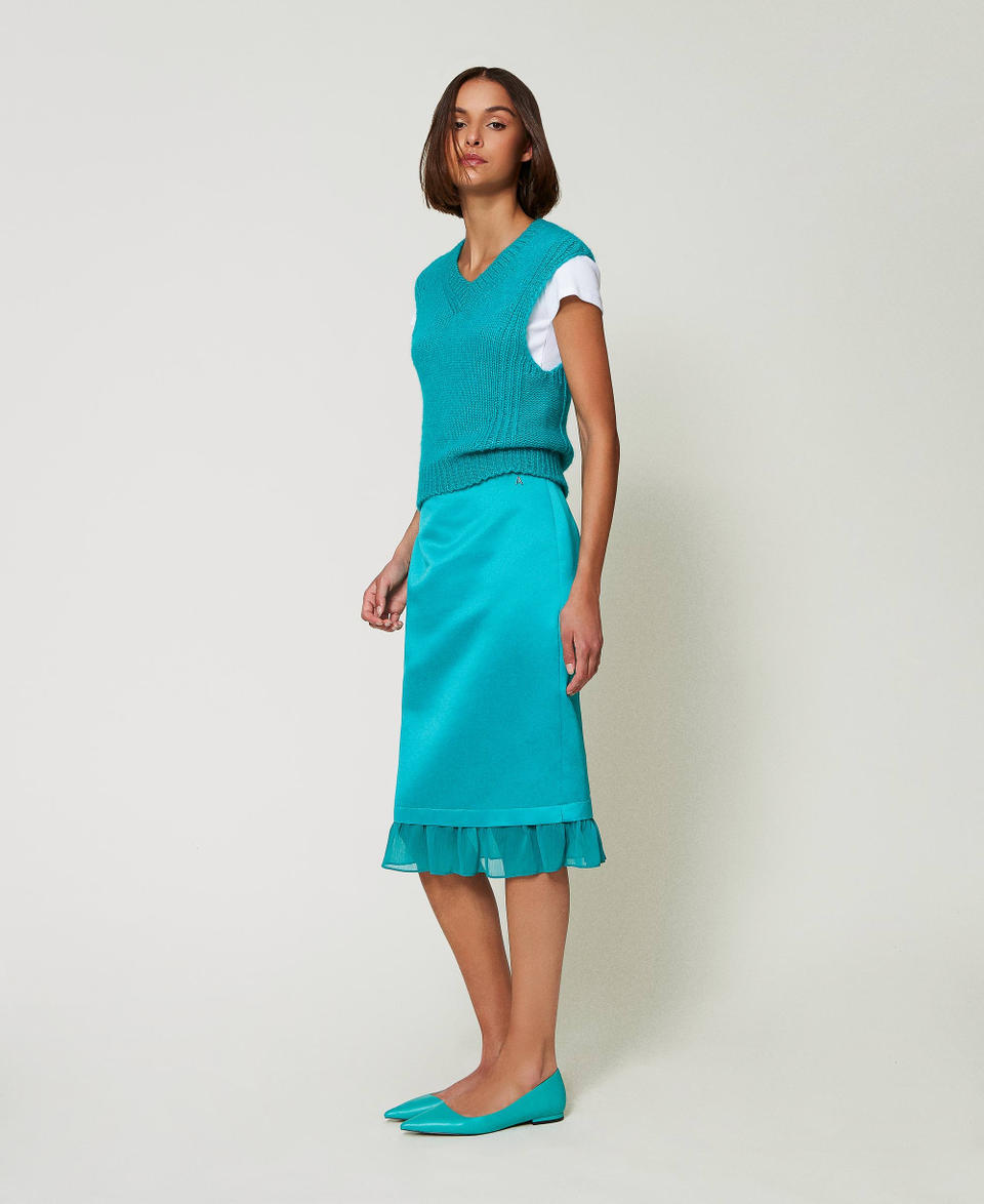 Twin Set Gilet in misto lana seamless Hotsell