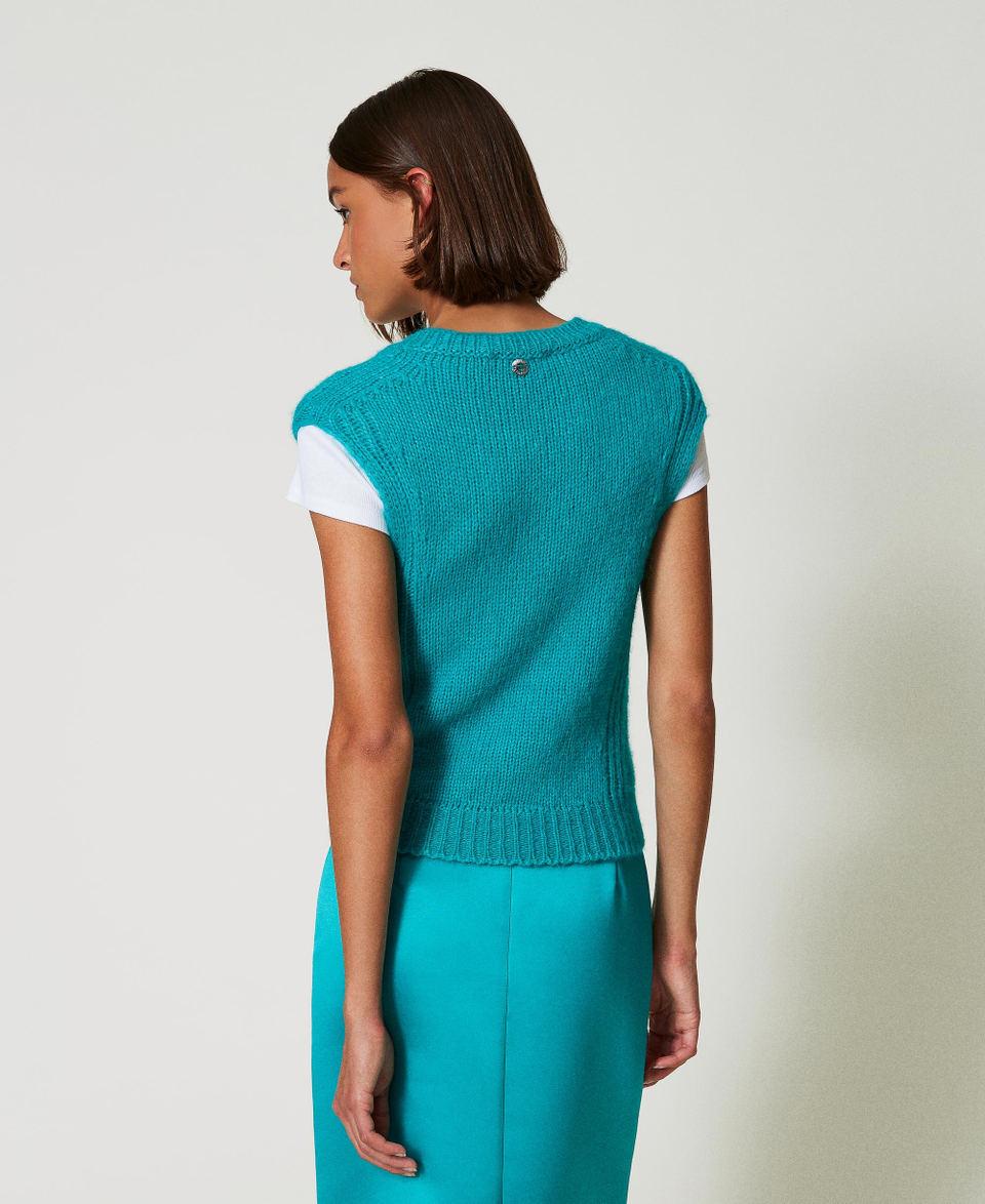 Twin Set Gilet in misto lana seamless Hotsell