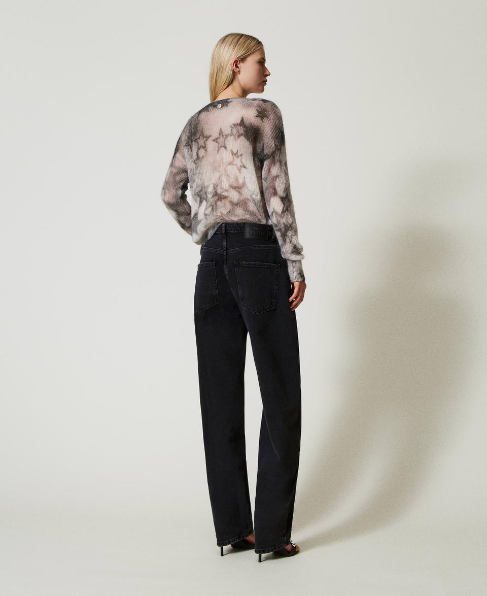 Twin Set Jeans nero carrot fit cinque tasche Promozione Limitata