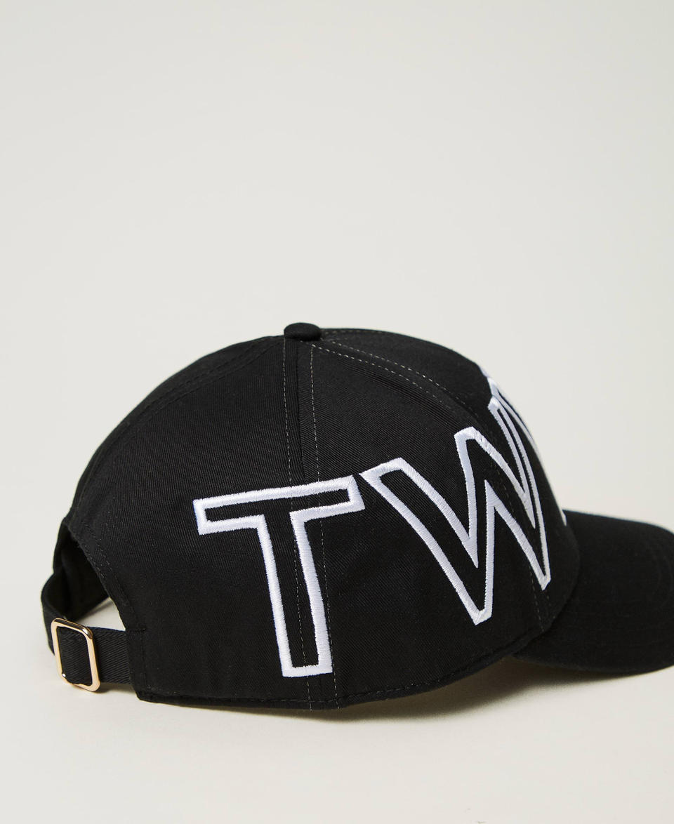 Twin Set Cappello da baseball con maxi logo Economico