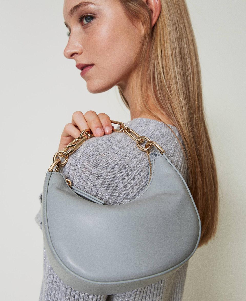 Twin Set Borsa ‘Mini Croissant’ con chiusura Oval T 2025