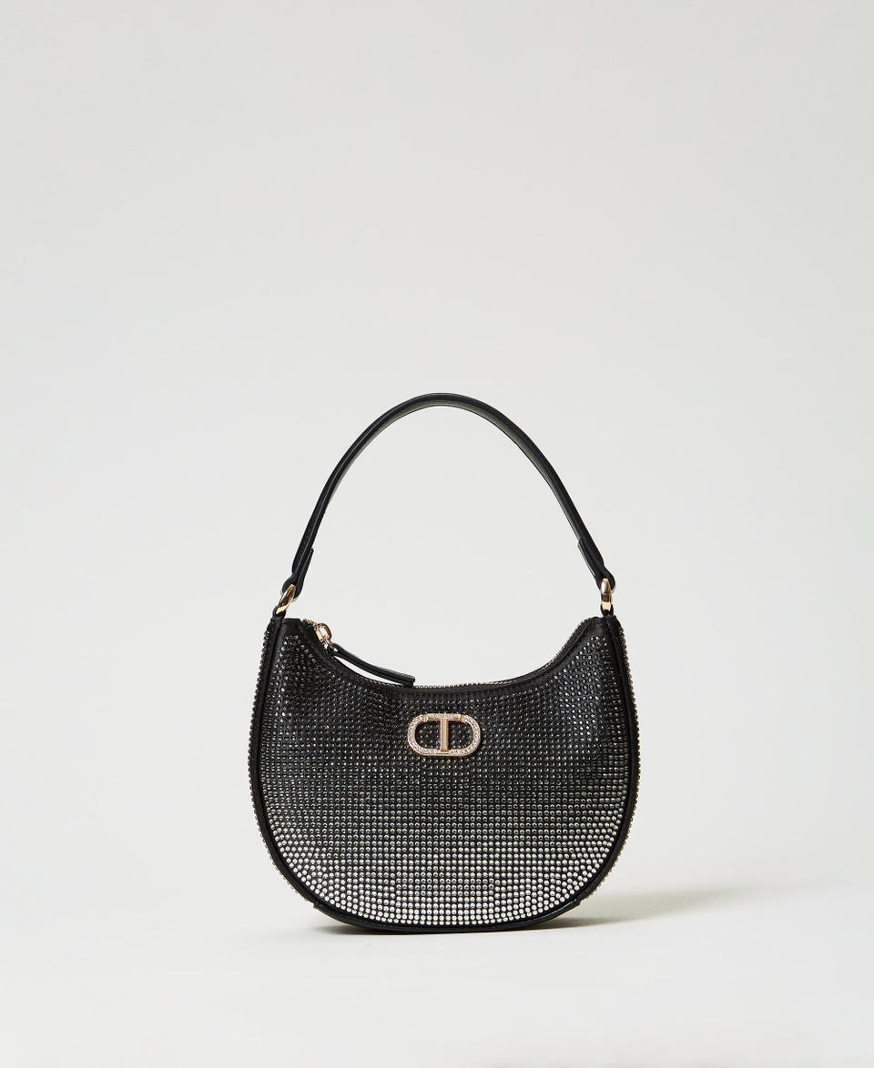 Twin Set Borsa hobo ‘Moon’ con strass