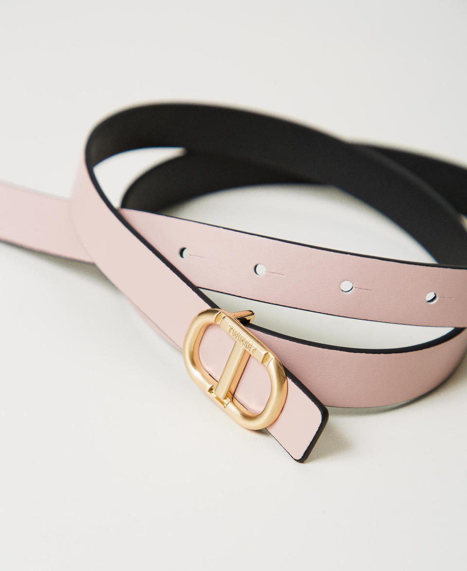 Twin Set Cintura reversibile in pelle con fibbia Prezzo Ridotto
