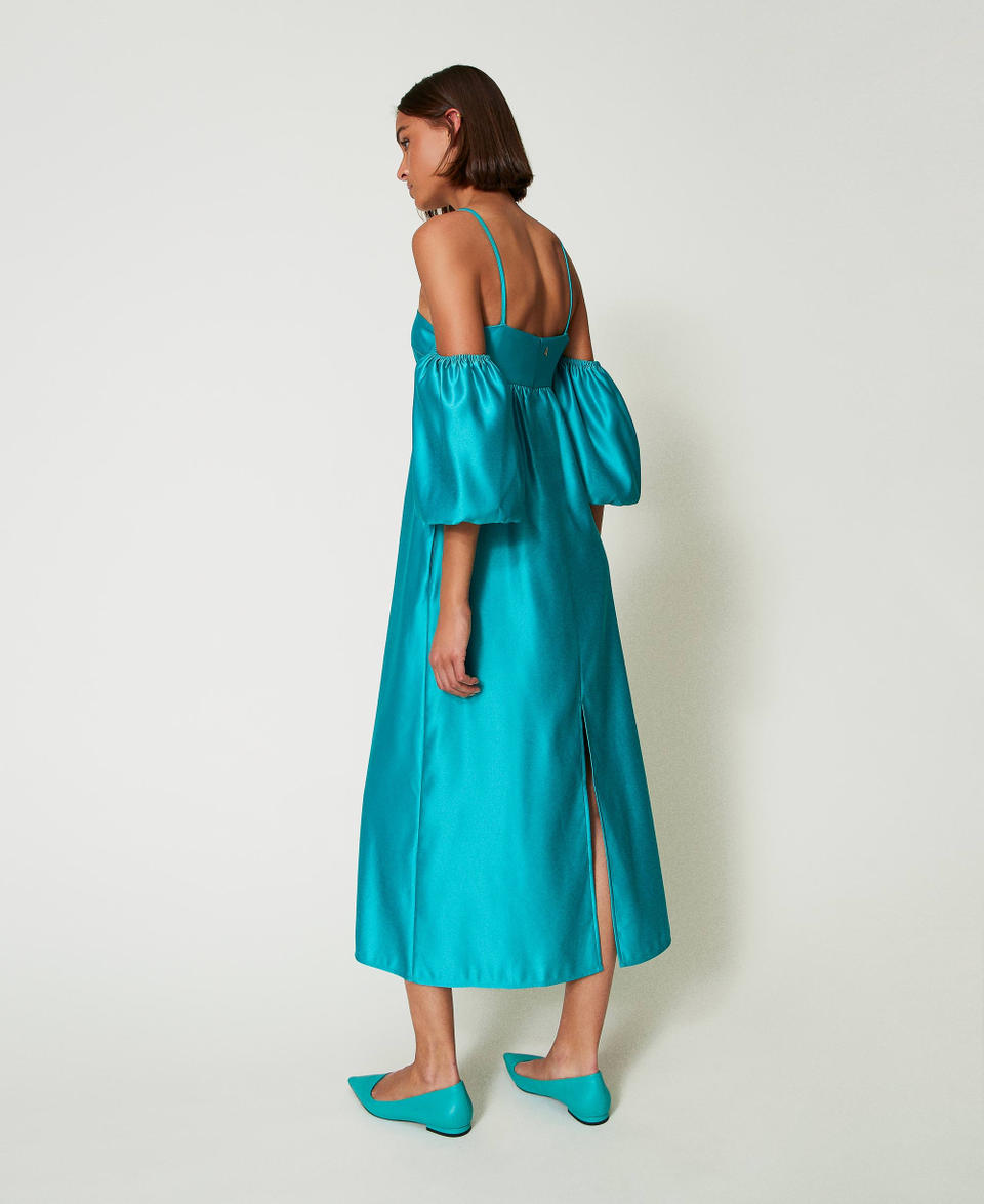 Twin Set Abito lungo in duchesse Saldi Di Fabbrica