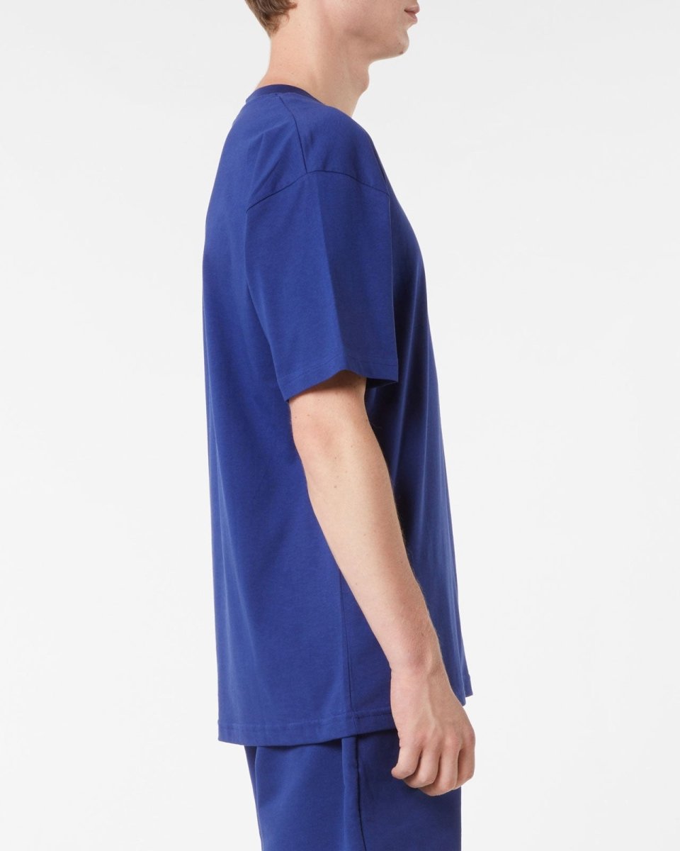 Vision Of Super BLUE T-SHIRT WITH EMBROIDERED FLAMING HEART Sconto