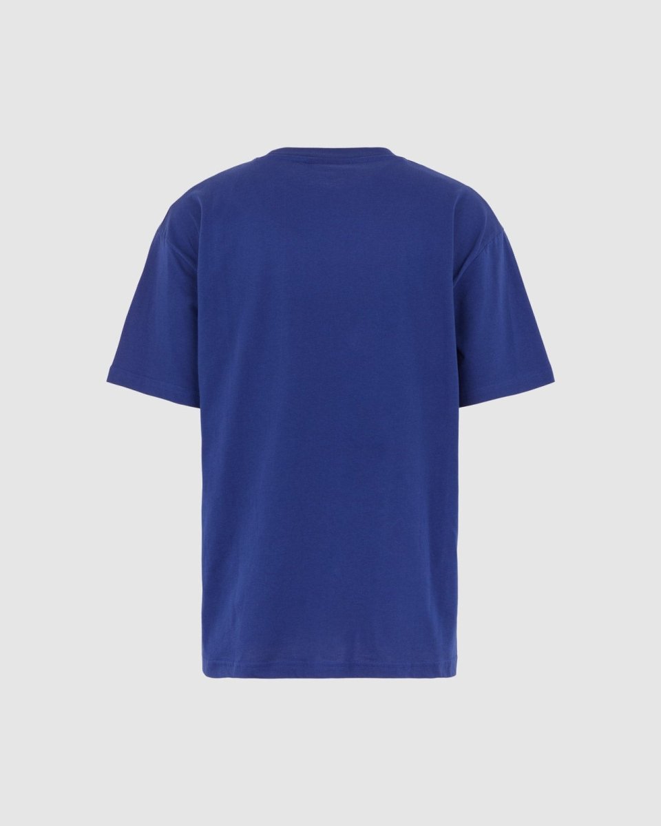 Vision Of Super BLUE T-SHIRT WITH EMBROIDERED FLAMING HEART Sconto