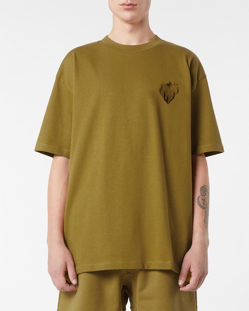 Vision Of Super PLANTATION T-SHIRT WITH EMBROIDERED FLAMING HEART Online
