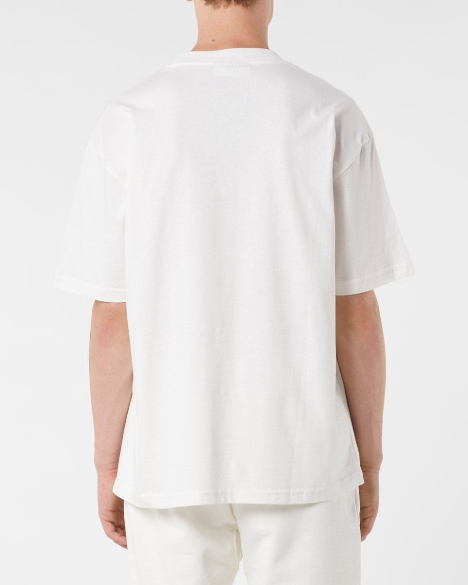 Vision Of Super OFF WHITE T-SHIRT WITH EMBROIDERED FLAMING HEART Outlet