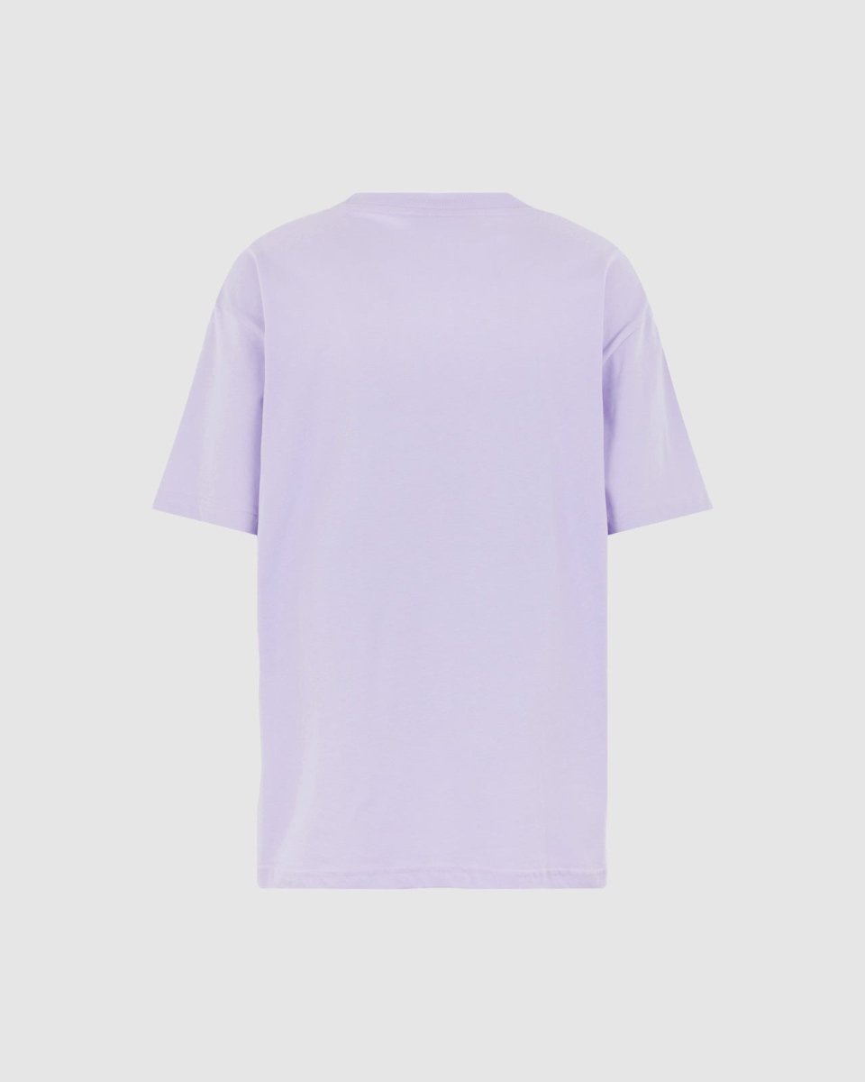 Vision Of Super LILAC T-SHIRT WITH EMBROIDERED FLAMING HEART Italia