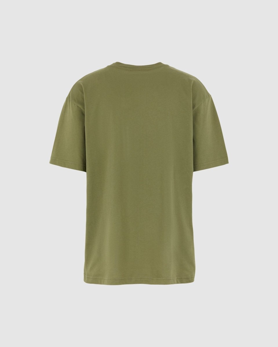 Vision Of Super GREEN T-SHIRT WITH EMBROIDERED FLAMING HEART In Linea