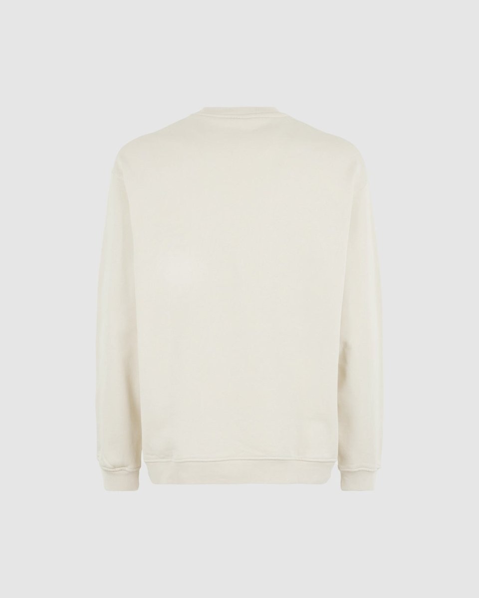 Vision Of Super SAND CREWNECK WITH EMBROIDERED FLAMING HEART Moda