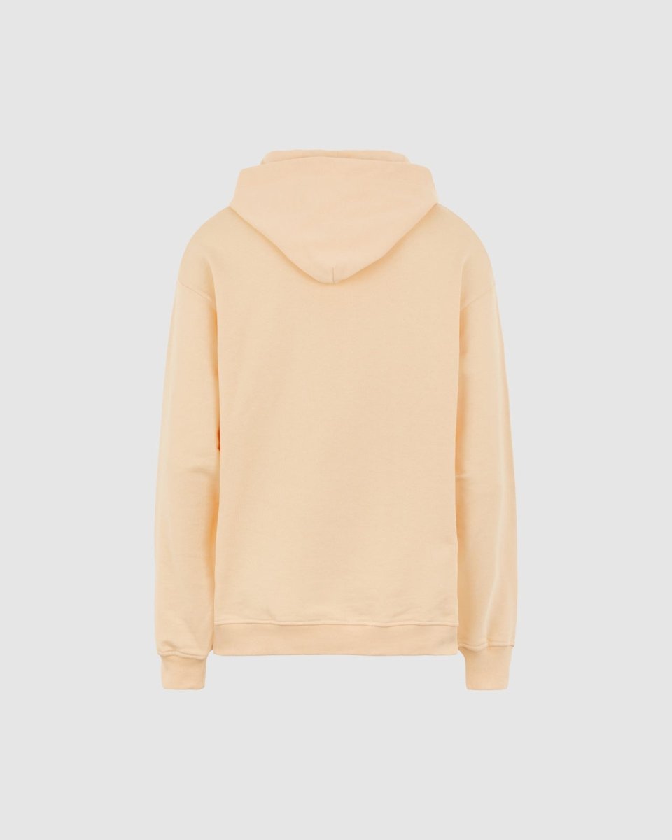 Vision Of Super PEACH HOODIE WITH EMBROIDERED FLAMING HEART Qualità Garantita