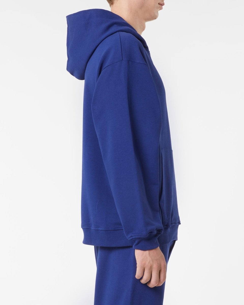 Vision Of Super BLUE HOODIE WITH EMBROIDERED FLAMING HEART Promozione Limitata