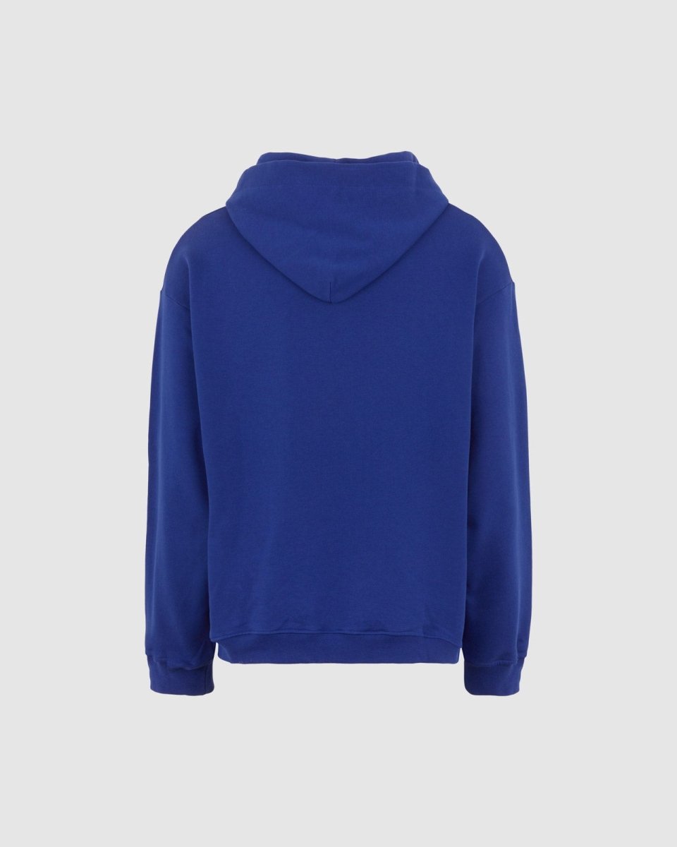 Vision Of Super BLUE HOODIE WITH EMBROIDERED FLAMING HEART Promozione Limitata