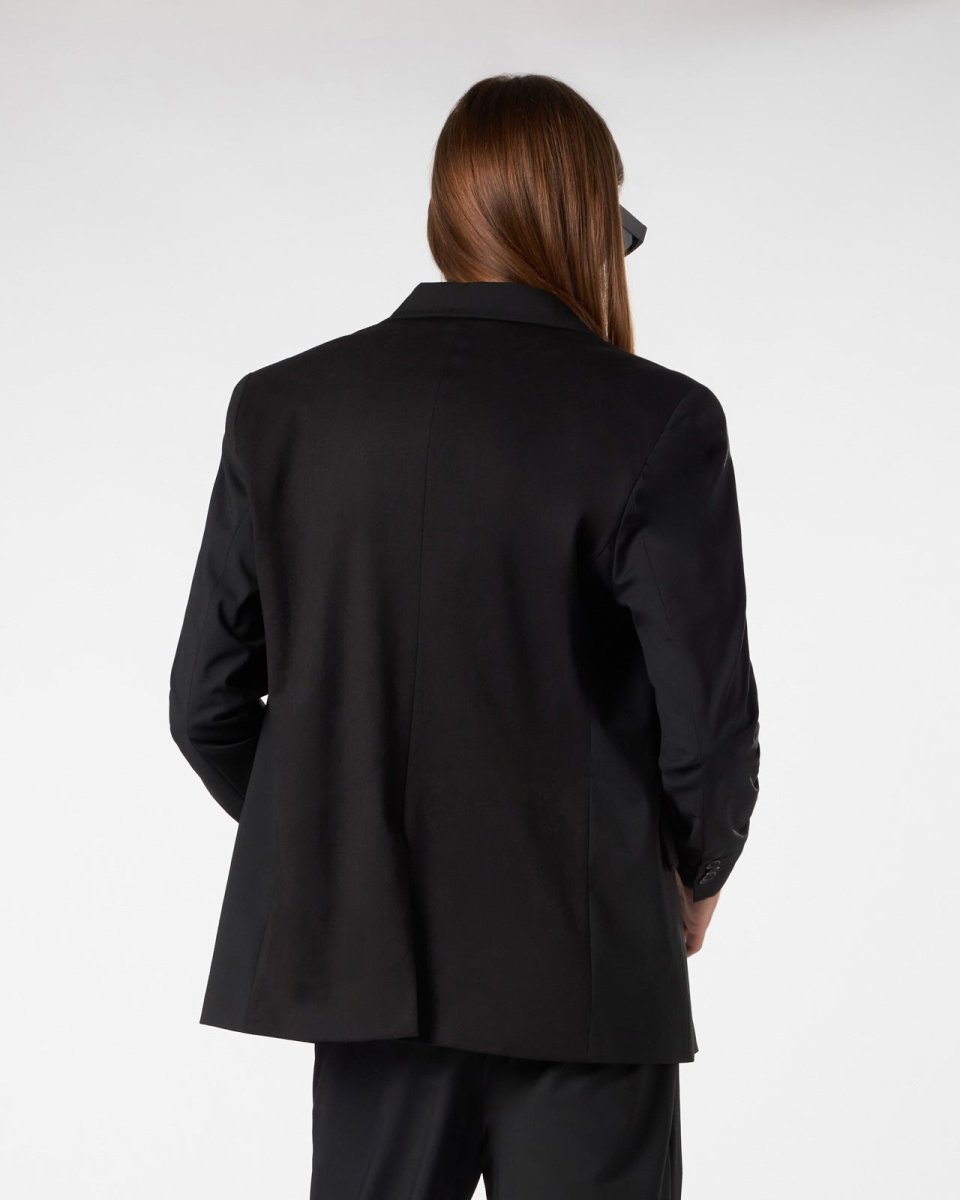 Vision Of Super BLACK BLAZER WITH INTERNAL FLAMES Affare Del Giorno