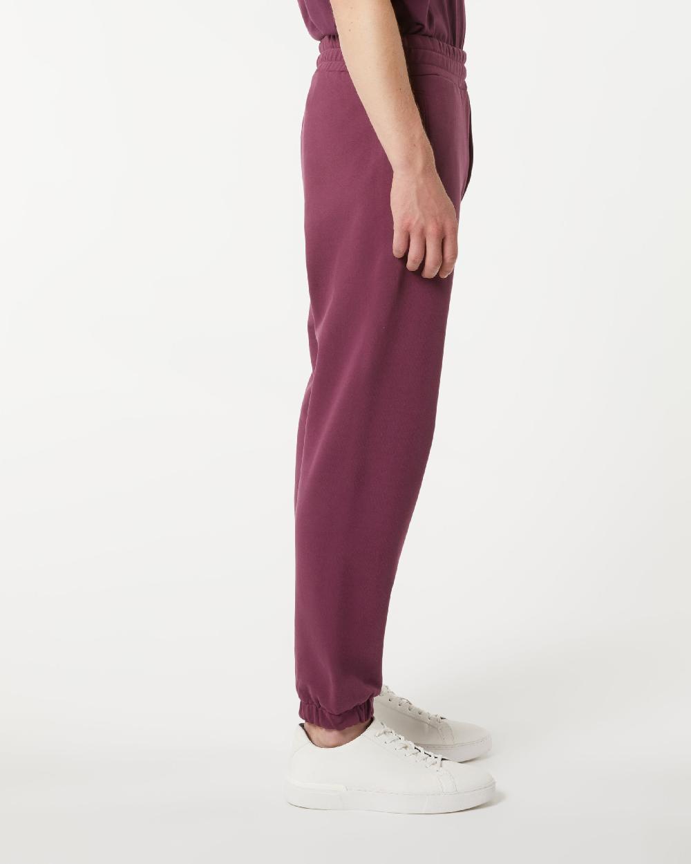 Vision Of Super GRAPE WINE PANTS WITH EMBROIDERED FLAMING HEART Vendita Calda