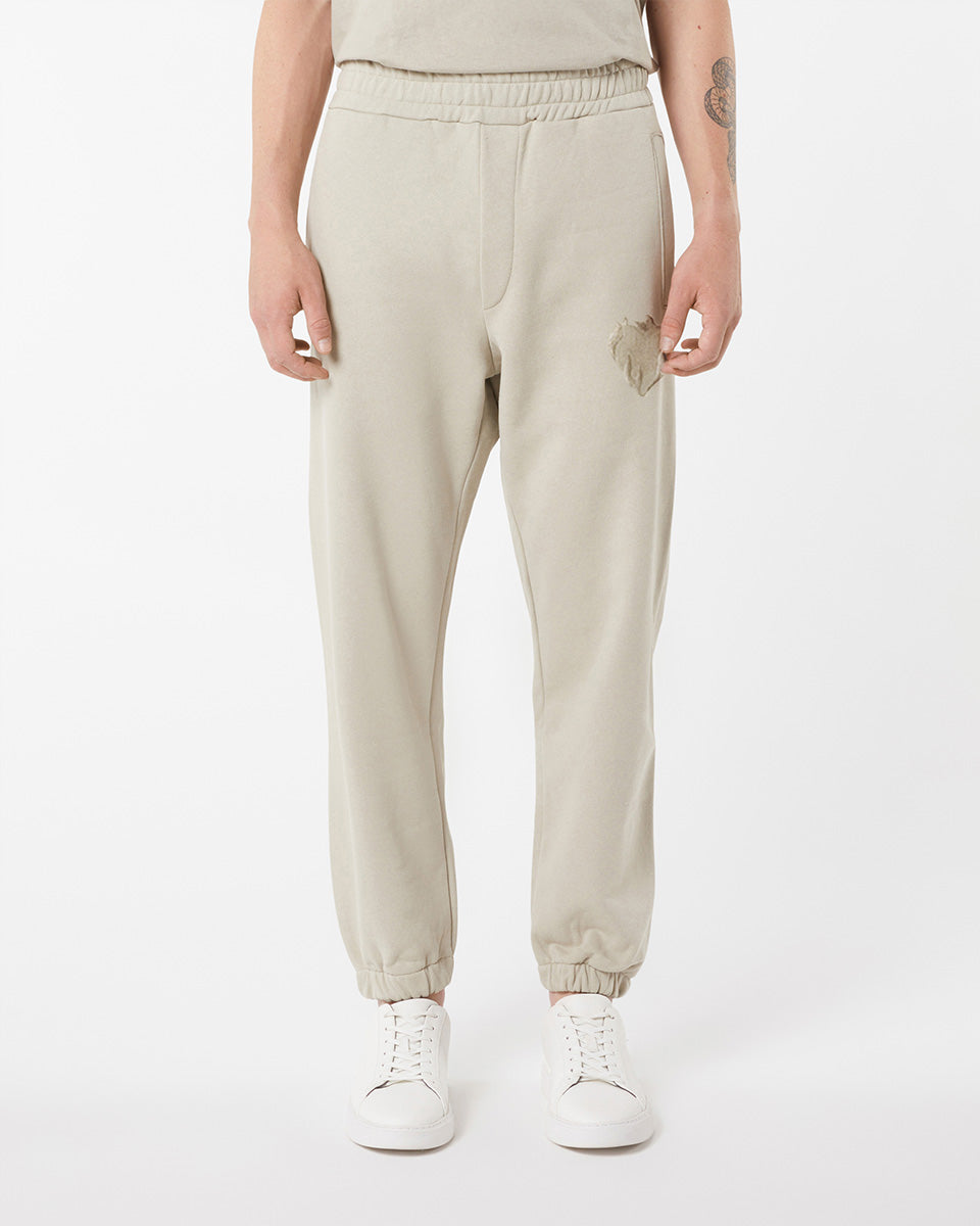 Vision Of Super LONDON FOG PANTS WITH EMBROIDERED FLAMING HEART Vendita Economica