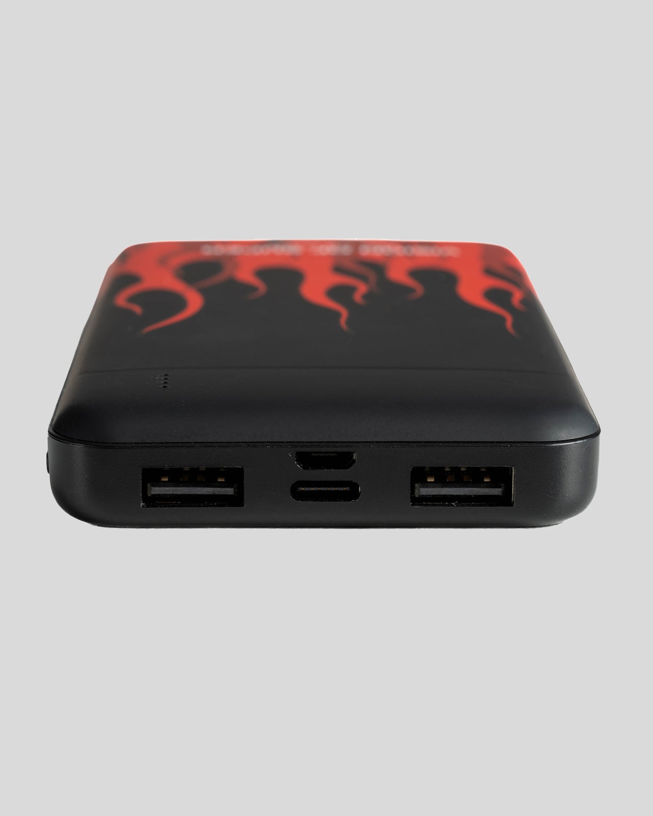 Vision Of Super BLACK POWERBANK WITH RED FLAMES AND WHITE LOGO Pezzi Unici