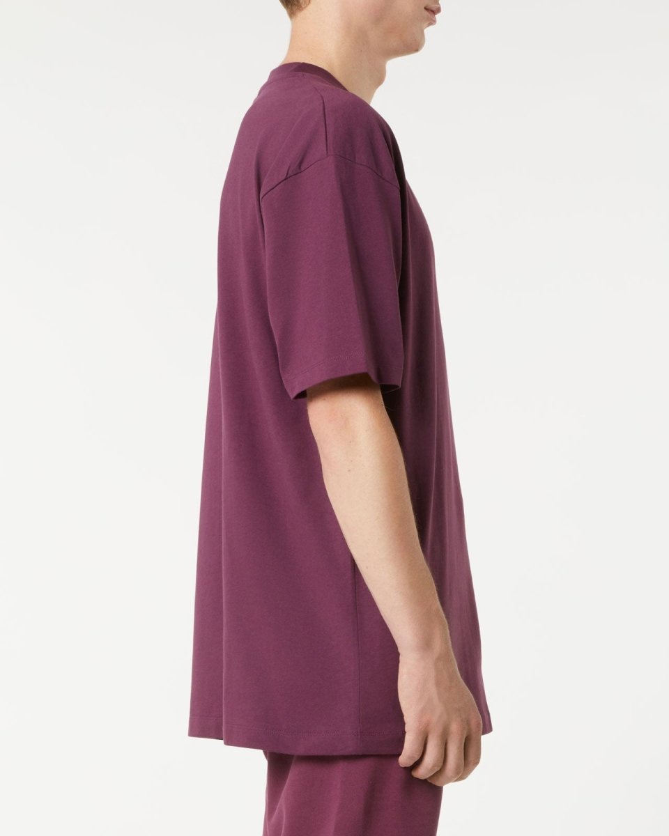 Vision Of Super GRAPE WINE T-SHIRT WITH EMBROIDERED FLAMING HEART Fino Al -60%