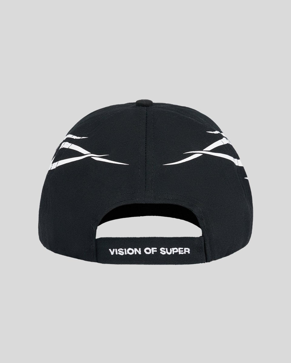 Vision Of Super BLACK CAP WITH WHITE TRIBAL PRINT Negozi Online