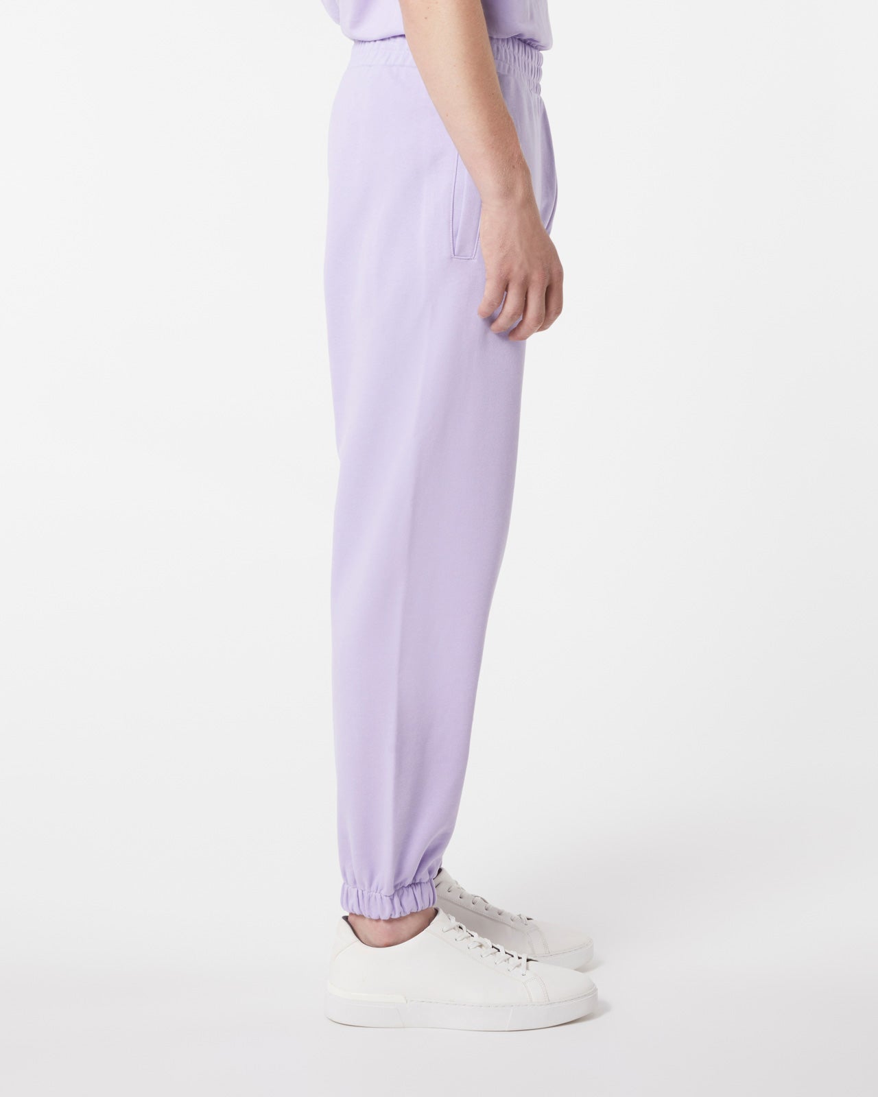 Vision Of Super LILAC PANTS WITH EMBROIDERED FLAMING HEART Qualità